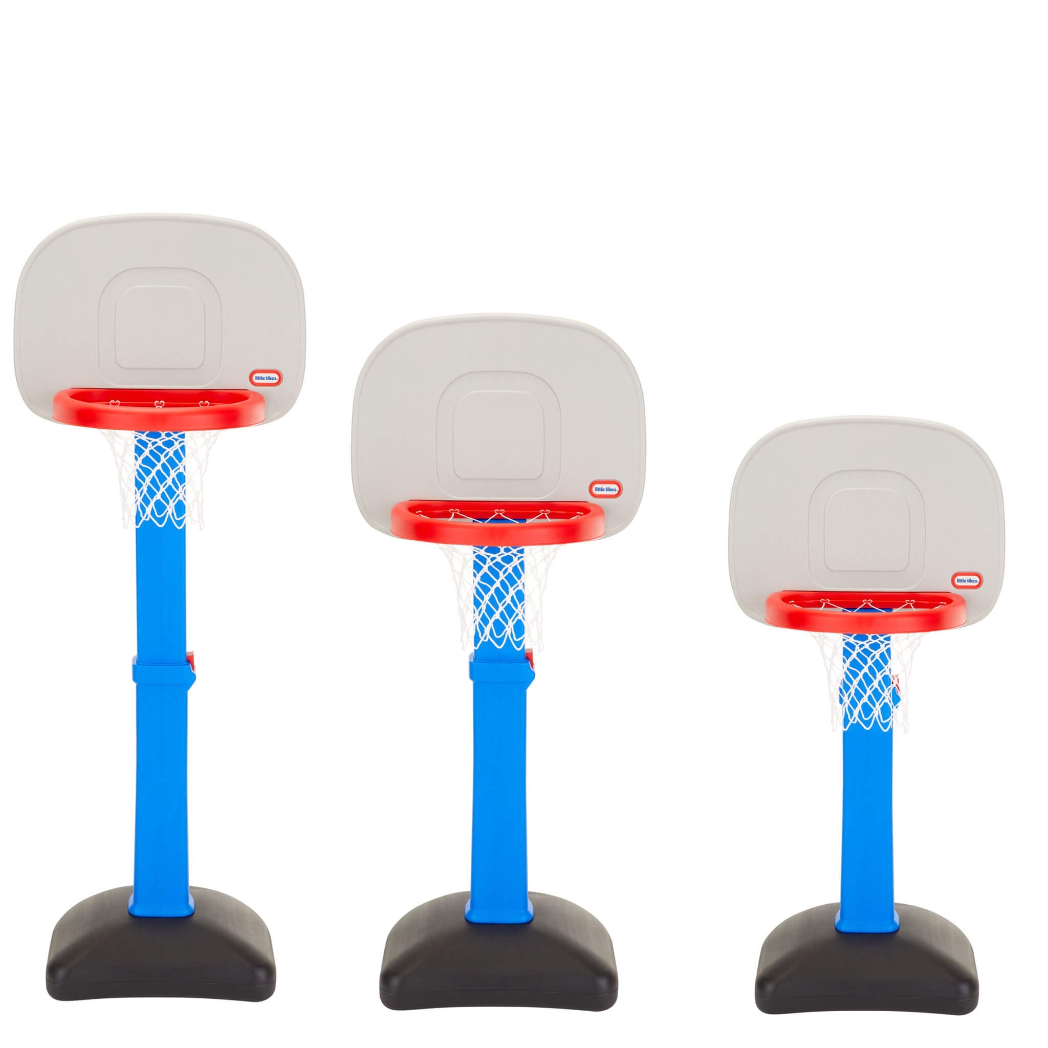 TotSports™ Easy Score™ Basketball Set - Adjustable Toddler Hoop with Oversized Rim with Easy Scoring for Growing Players
