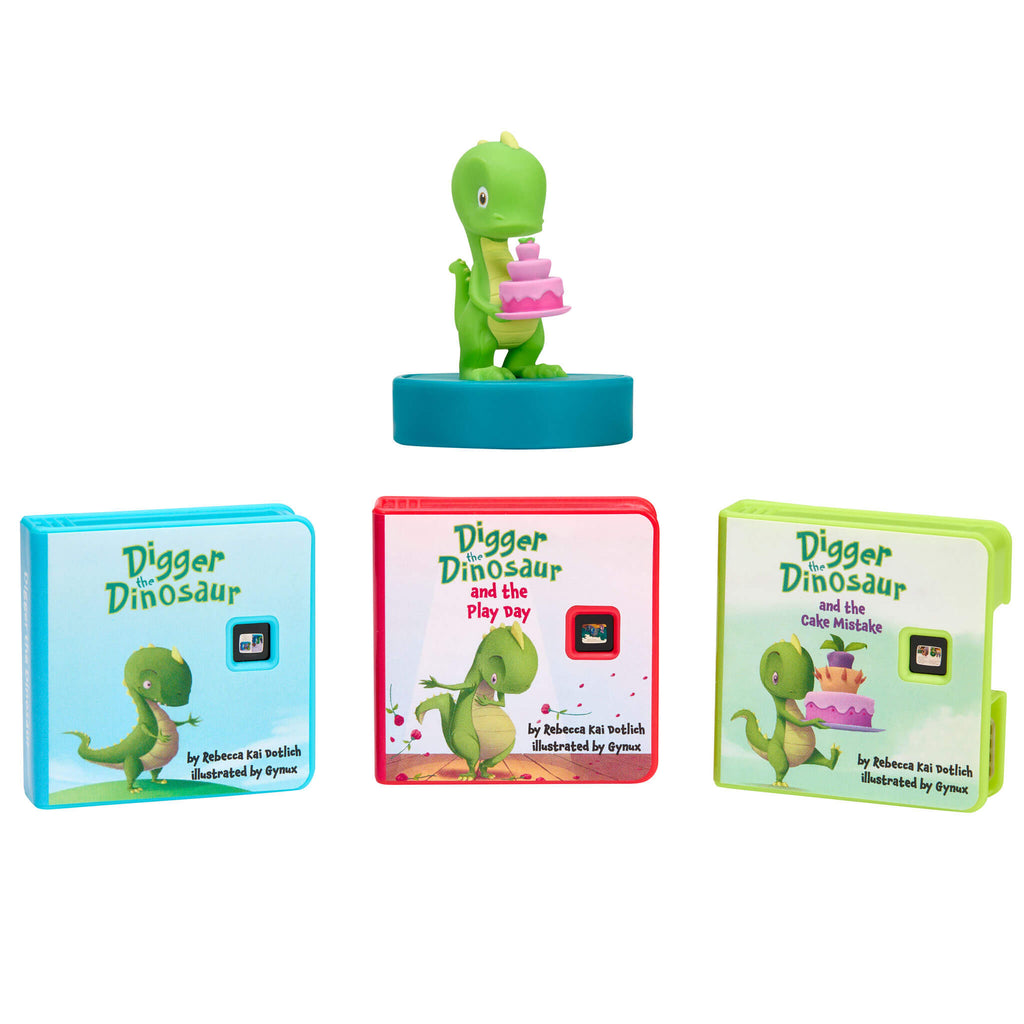 Story Dream Machine™ Harper Collins Digger the Dinosaur - Three-Story Dinosaur Projector Collection with Projected Stories with Sound Effects