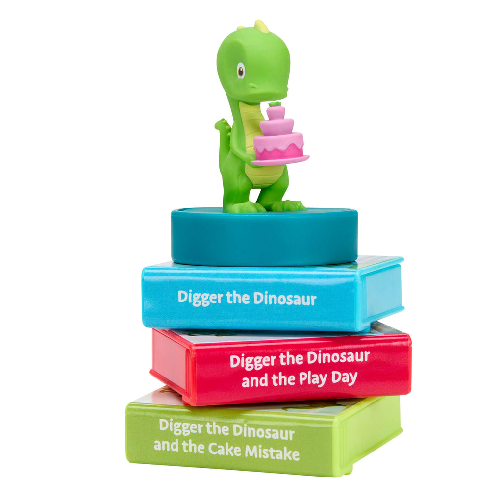 Story Dream Machine™ Harper Collins Digger the Dinosaur - Three-Story Dinosaur Projector Collection with Projected Stories with Sound Effects