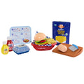 Creative Chefs™ Cheeseburger and Fries Kit - Pretend Cooking Kit with Reusable Burger and Fries Mix with Multi-Step Preparing and Plating