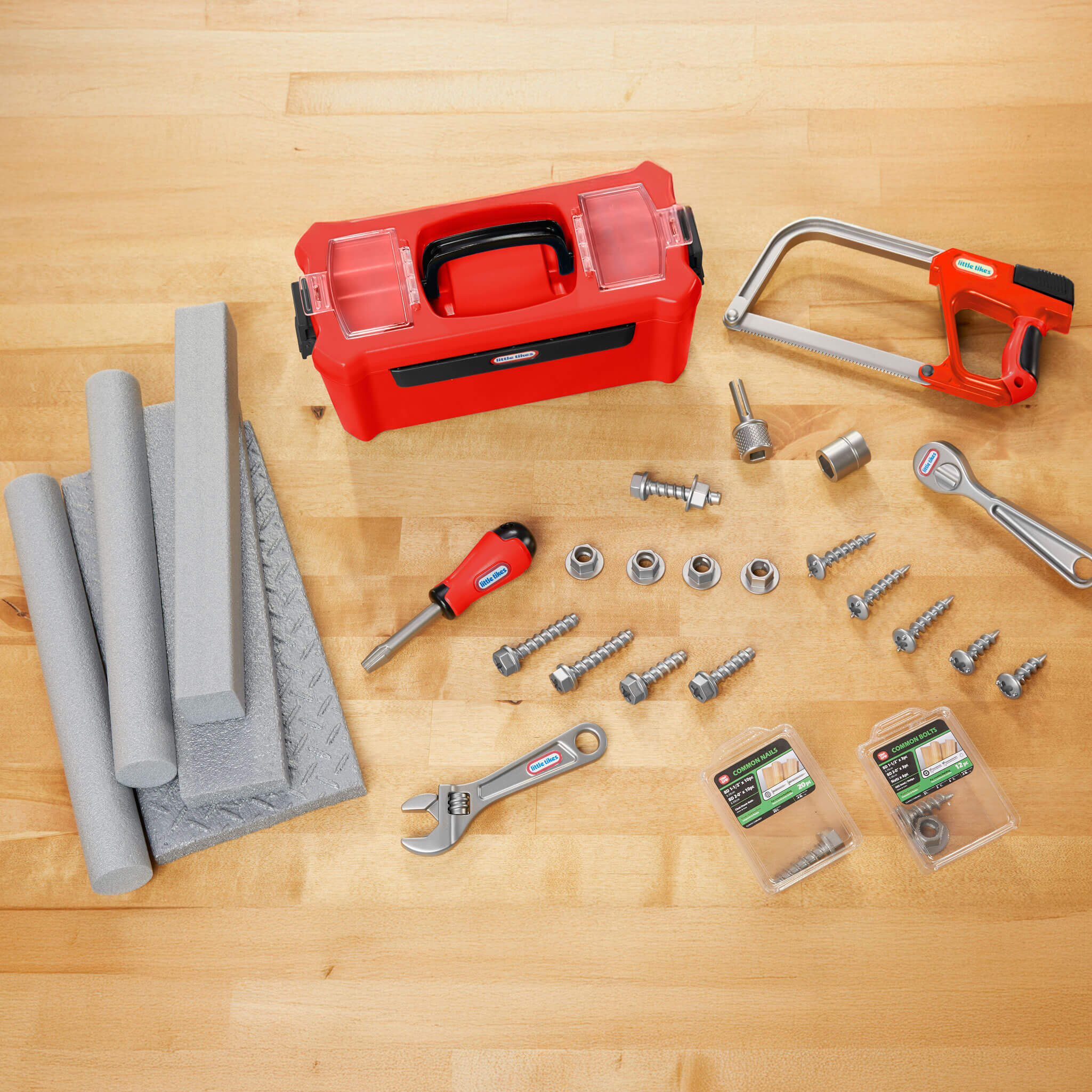 Creative Construction™ Tool Box Set - Portable Pretend Tool Set for Young Builders with Fine Motor and Problem-Solving Play