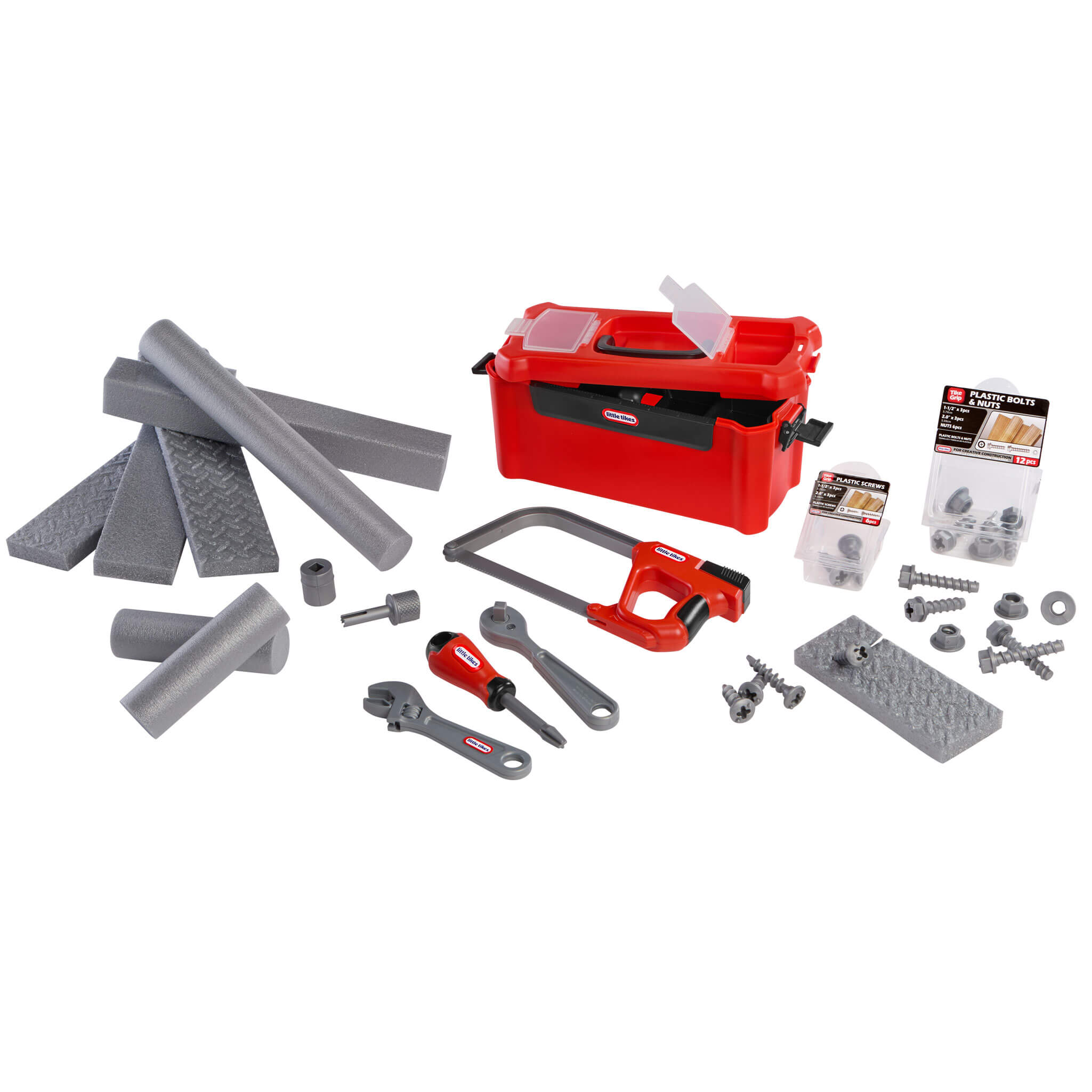 Creative Construction™ Tool Box Set - Portable Pretend Tool Set for Young Builders with Fine Motor and Problem-Solving Play