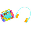 Old School™ Rainbow Remix Music Player - Cassette-Style Light-Up Music Toy with Interactive Lights, Music and Button Play